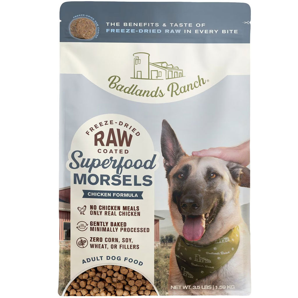 Badlands Ranch Superfood Complete Raw Coated Morsels Chicken Dog Food – photo 1 of 7