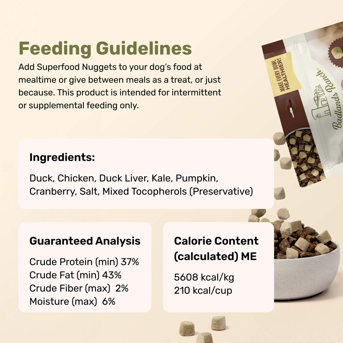 Badlands Ranch Superfood Nuggets Dog Food Topper – photo 15 of 18
