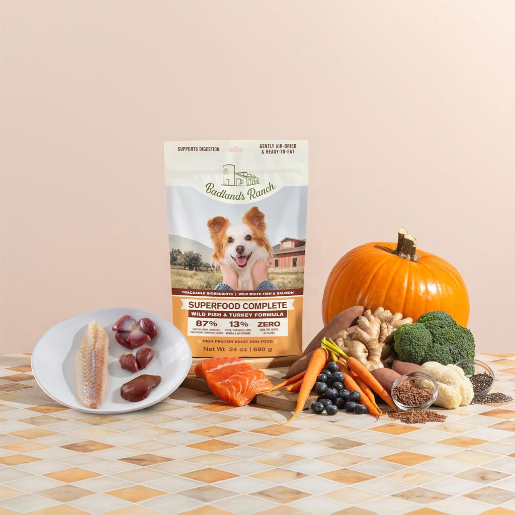 Badlands Ranch Superfood Complete Air-Dried Wild Fish and Turkey Dog Food – photo 7 of 11