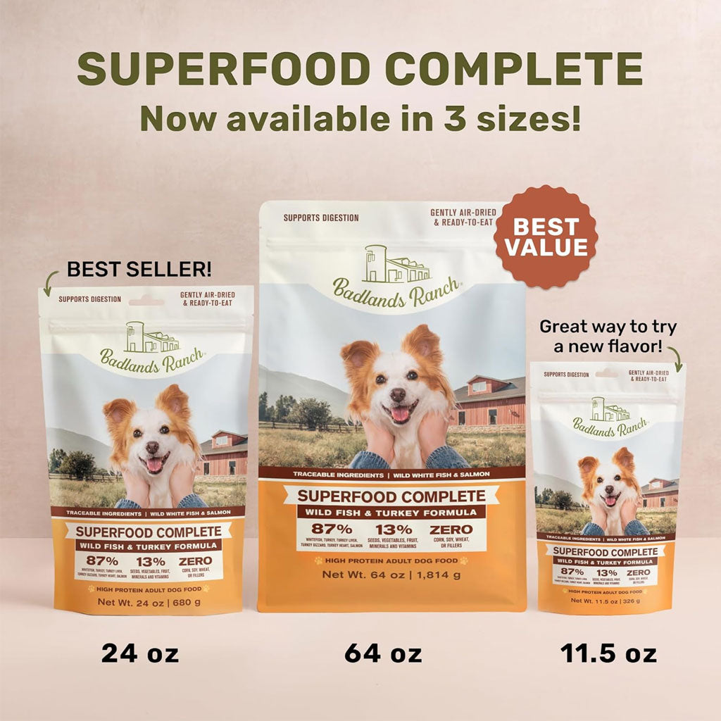 Badlands Ranch Superfood Complete Air-Dried Wild Fish and Turkey Dog Food – photo 6 of 11