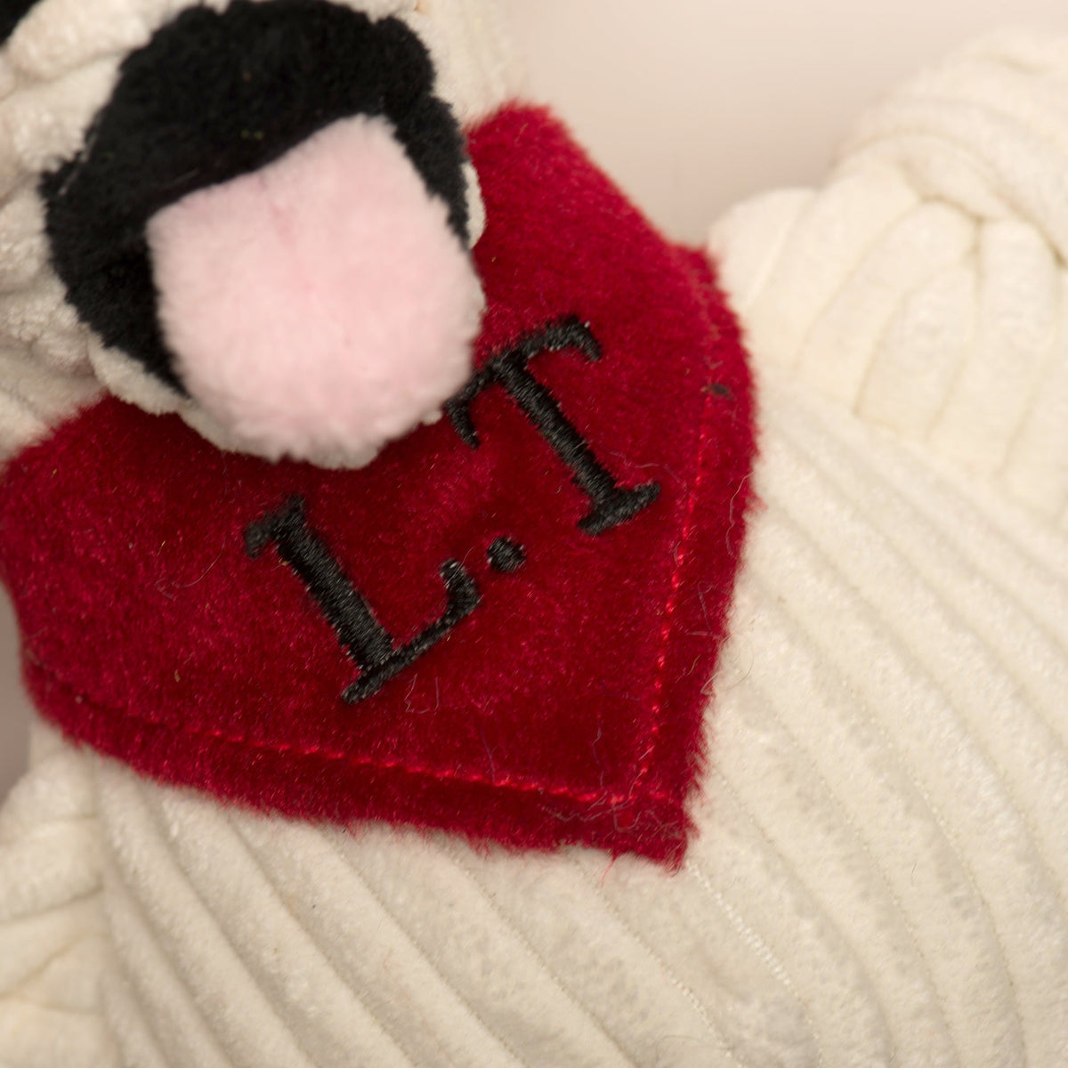 HuggleCause Living Free Animal Sanctuary Little Tyke LT Knottie Plush , side view