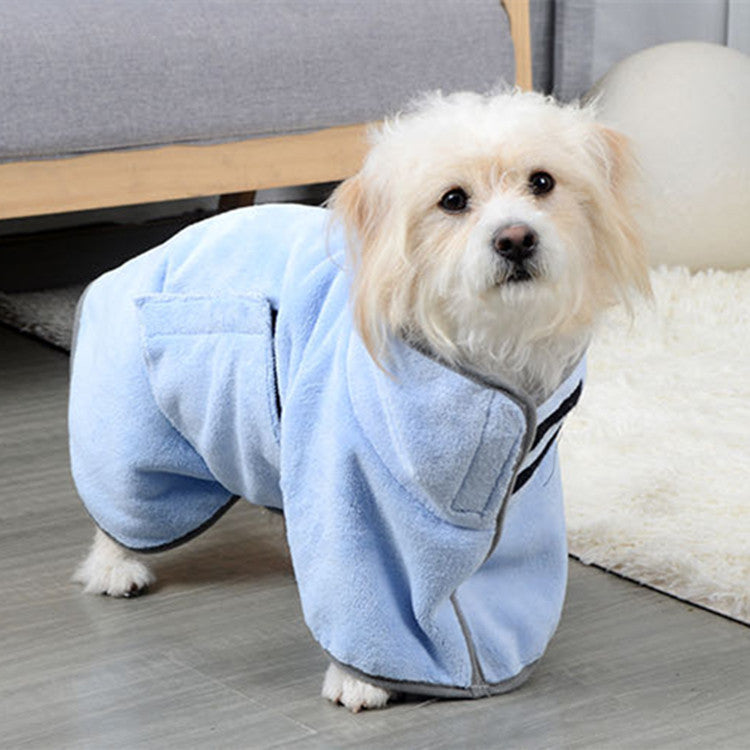 Dog Bathrobe Absorbent Drying Towel Wrap Pet Zen – photo 4 of 13
