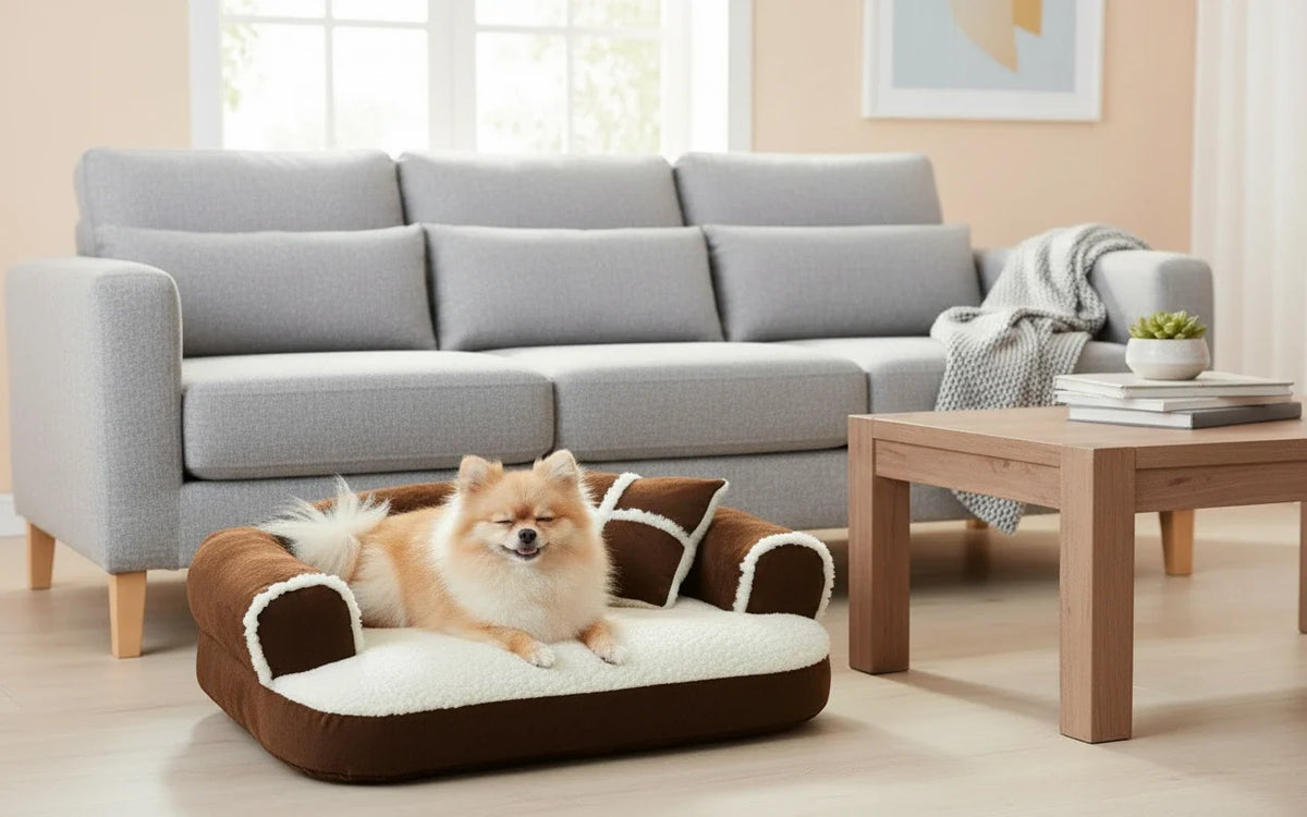 Petmate Sofa Dog Bed with Bonus Pillow – front view