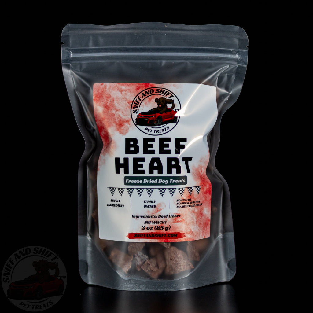 Freeze-Dried Beef Heart Dog Treats Lean Single-Ingredient Protein