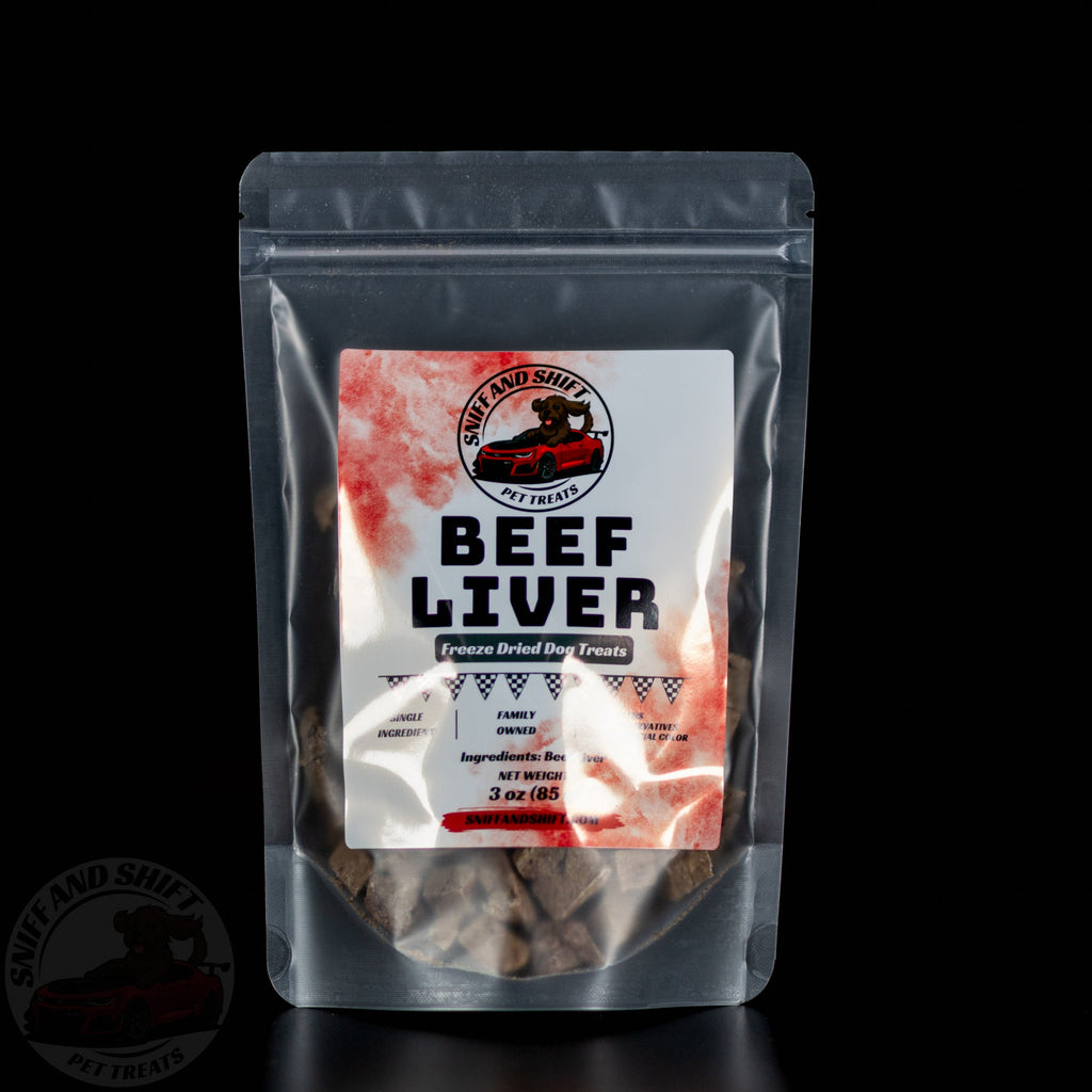 Freeze-Dried Beef Liver Dog Treats: Single Ingredient – front view