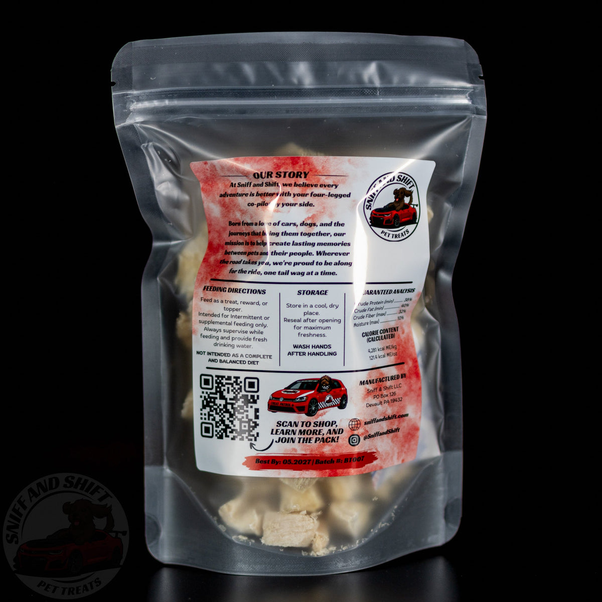 Freeze-Dried Tripe Dog Treats Raw Single Ingredient, alternate view