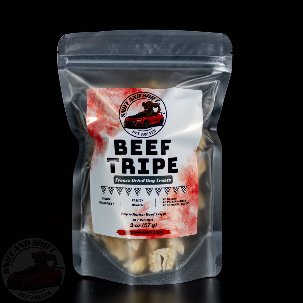 Freeze-Dried Tripe Dog Treats Raw Single Ingredient