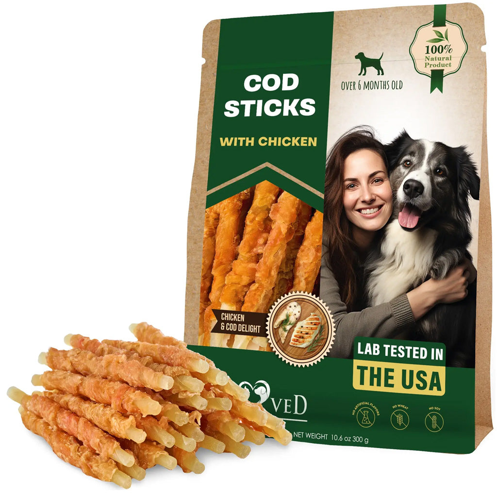 Beloved Pets Cod Sticks with Chicken Dog Chew Treats – photo 1 of 8