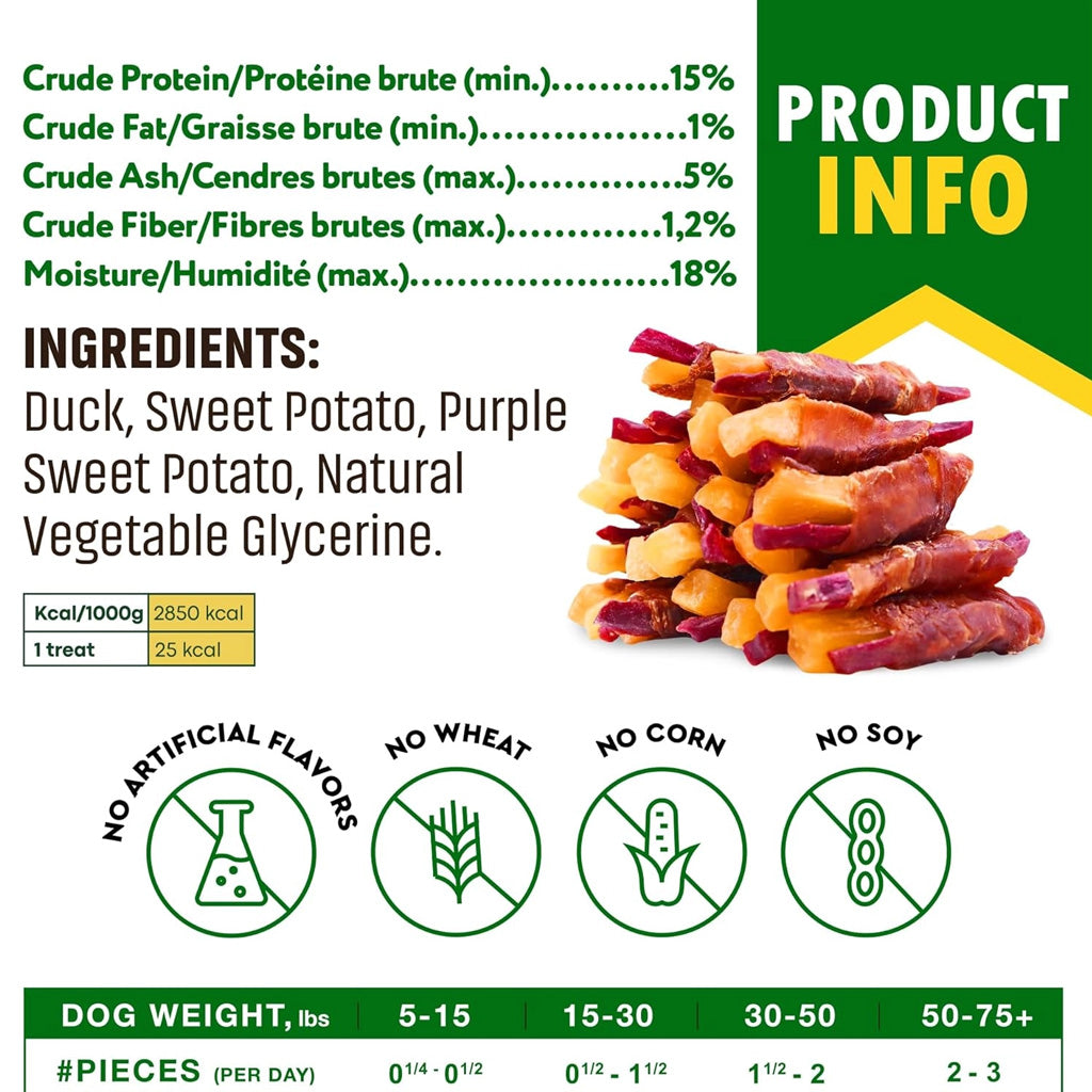 Beloved Pets Double Sweet Potato Wrapped with Duck Dog Treats – photo 4 of 8