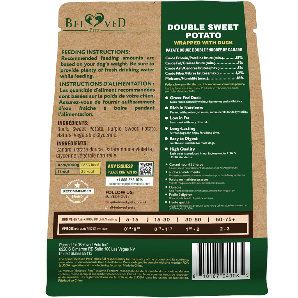 Beloved Pets Double Sweet Potato Wrapped with Duck Dog Treats – photo 8 of 8