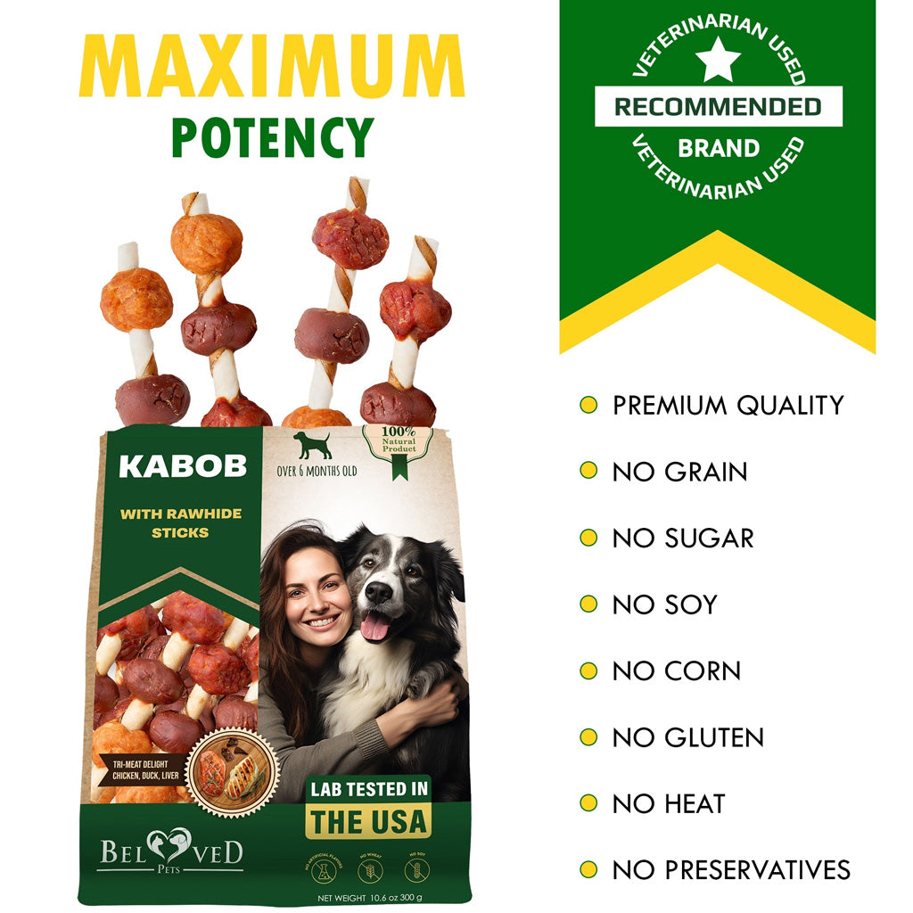 Beloved Pets Kabob Rawhide Sticks with Chicken Duck and Liver Dog Treats – photo 3 of 8