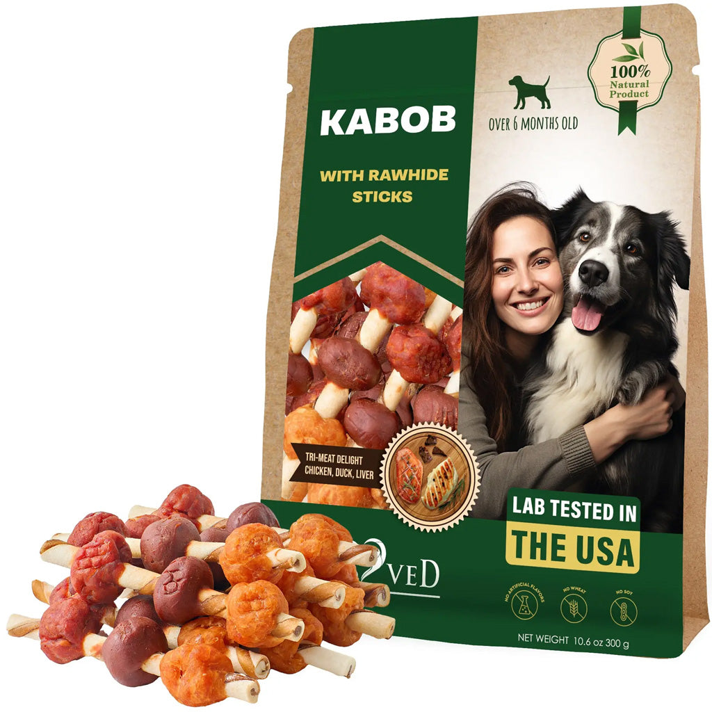 Beloved Pets Kabob Rawhide Sticks with Chicken Duck and Liver Dog Treats – photo 1 of 8