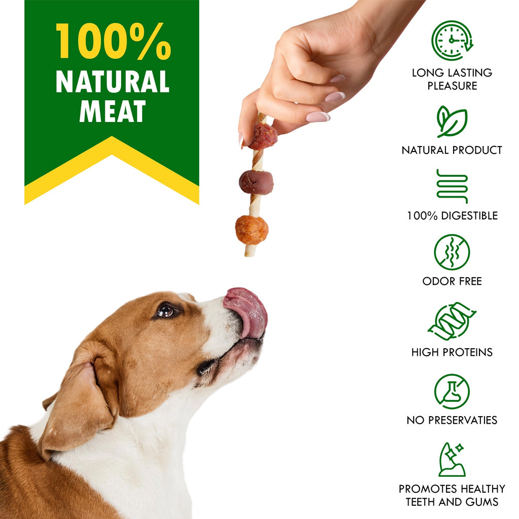 Beloved Pets Kabob Rawhide Sticks with Chicken Duck and Liver Dog Treats – photo 7 of 8