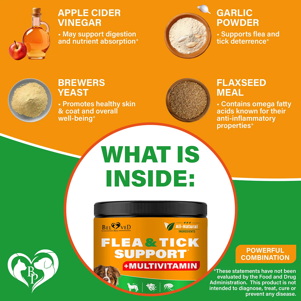 Beloved Pets Flea and Tick Support plus Multivitamin Soft Chews for Dogs – photo 6 of 7