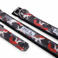 Bestia Dog Sport Collar – Red Camo – front view