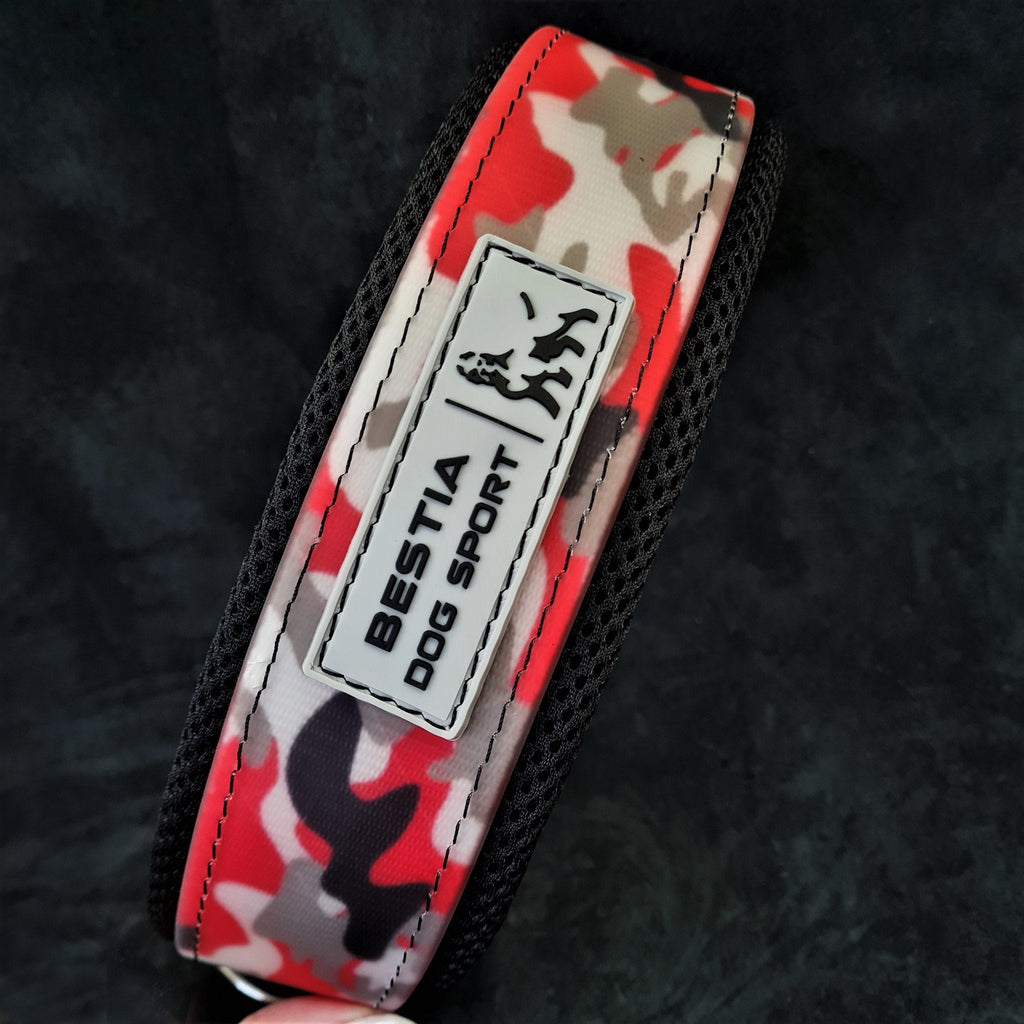Bestia Dog Sport Collar – Red Camo – alternate view 3
