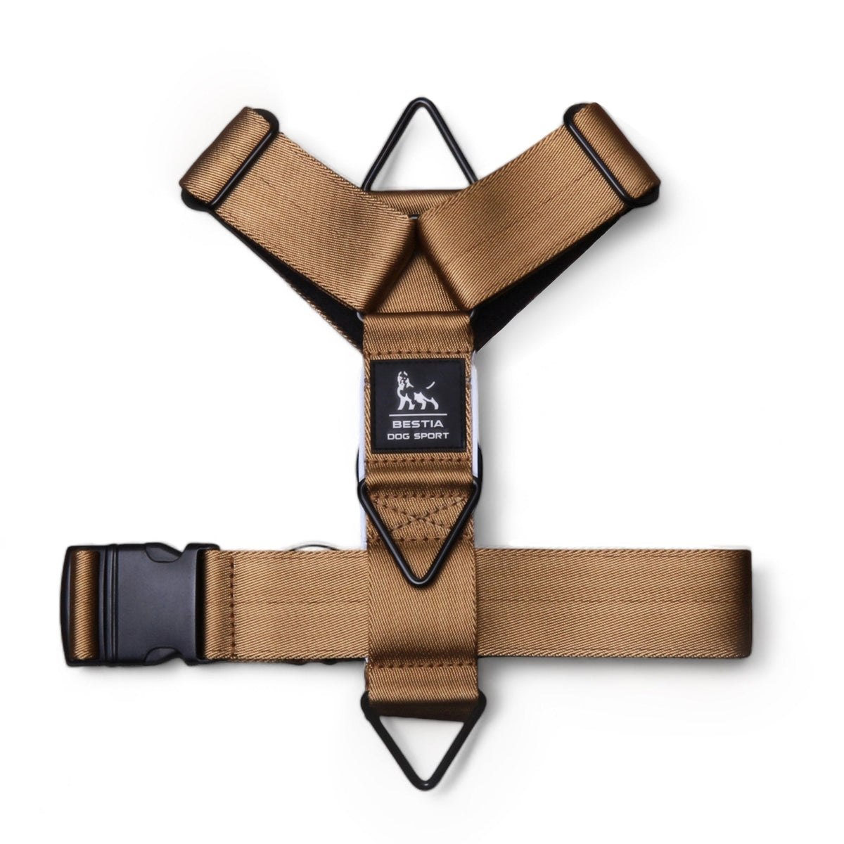 Bestia Dog Sport GripPro basic dog harness, D-ring attachments detail
