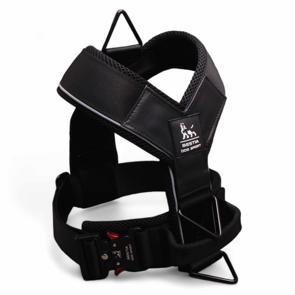 Bestia Dog Sport GripPro heavy duty dog harness, breathable padding interior