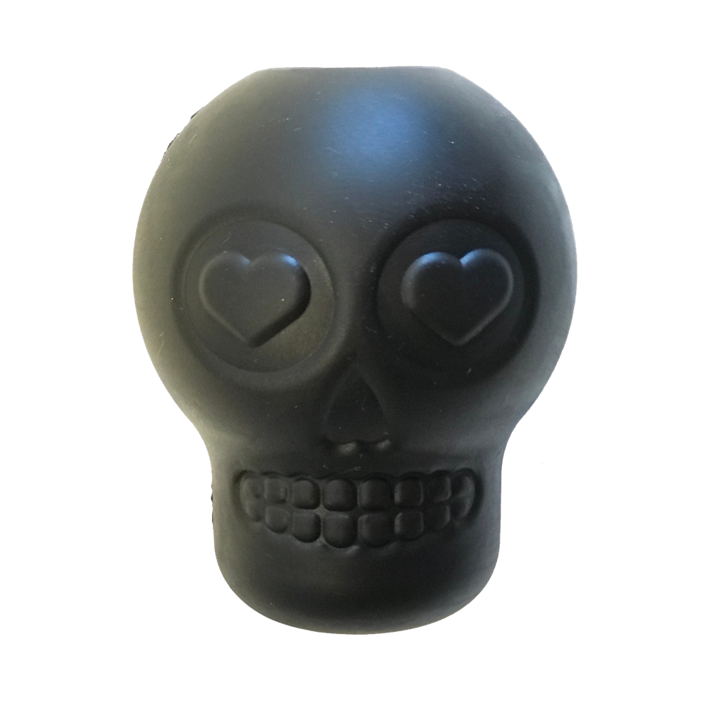 Magnum Sugar Skull Dog Chew Toy & Treat Dispenser – USA Made – front view