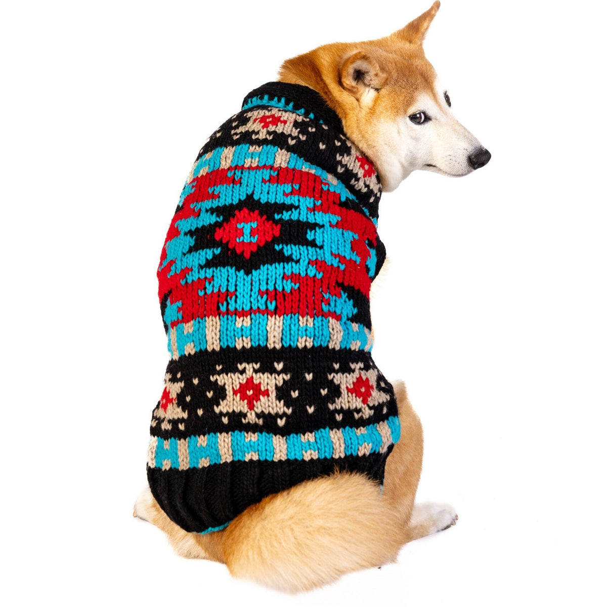 Black Southwest Dog Sweater Hand Knit – photo 3 of 9