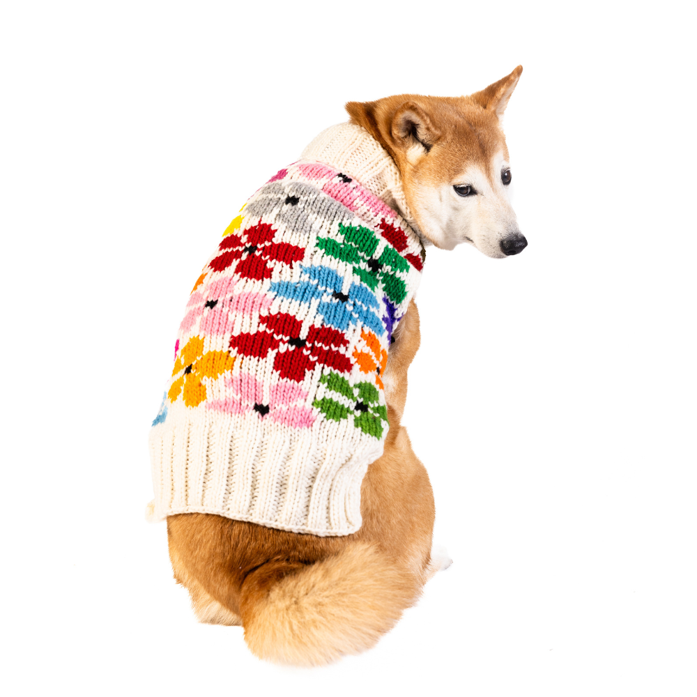 Bloom Dog Sweater Spring Flowers Design – photo 3 of 6