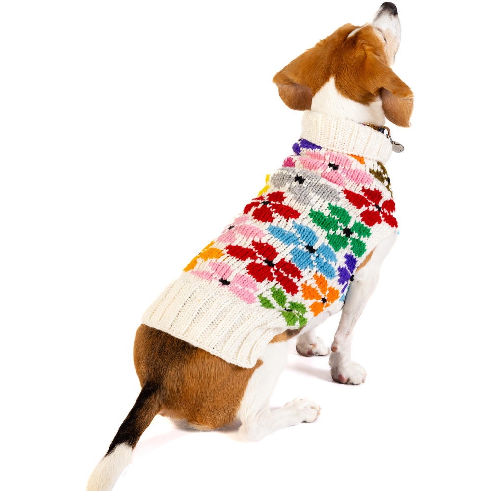 Bloom Dog Sweater Spring Flowers Design – photo 5 of 6