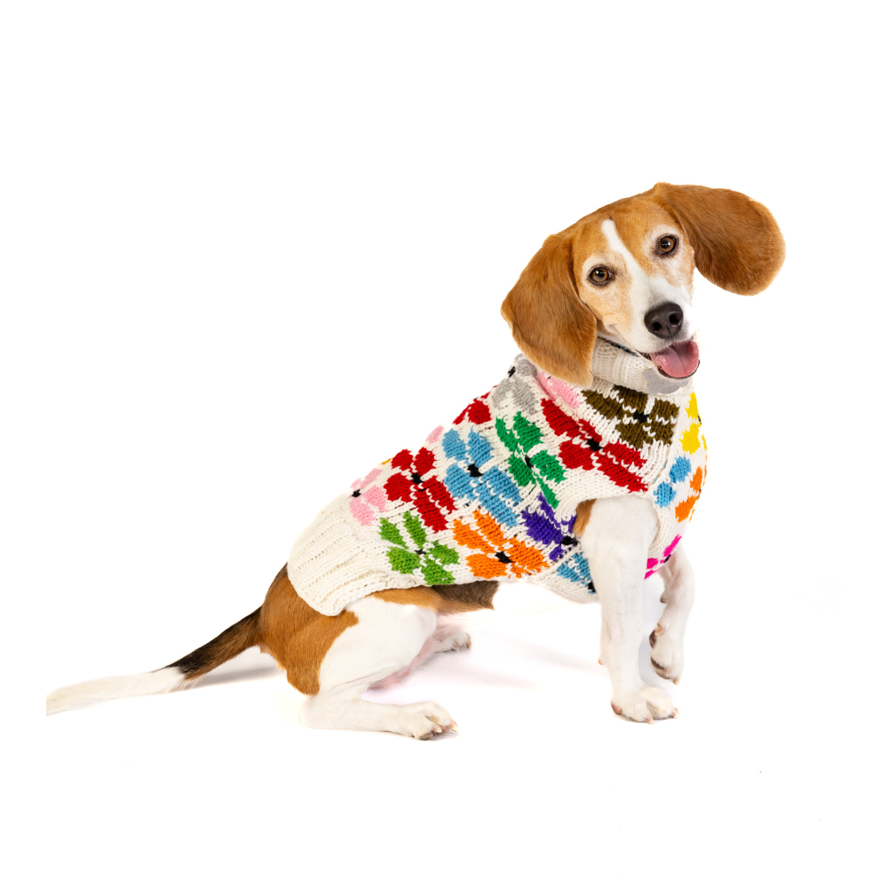 Bloom Dog Sweater Spring Flowers Design – photo 6 of 6