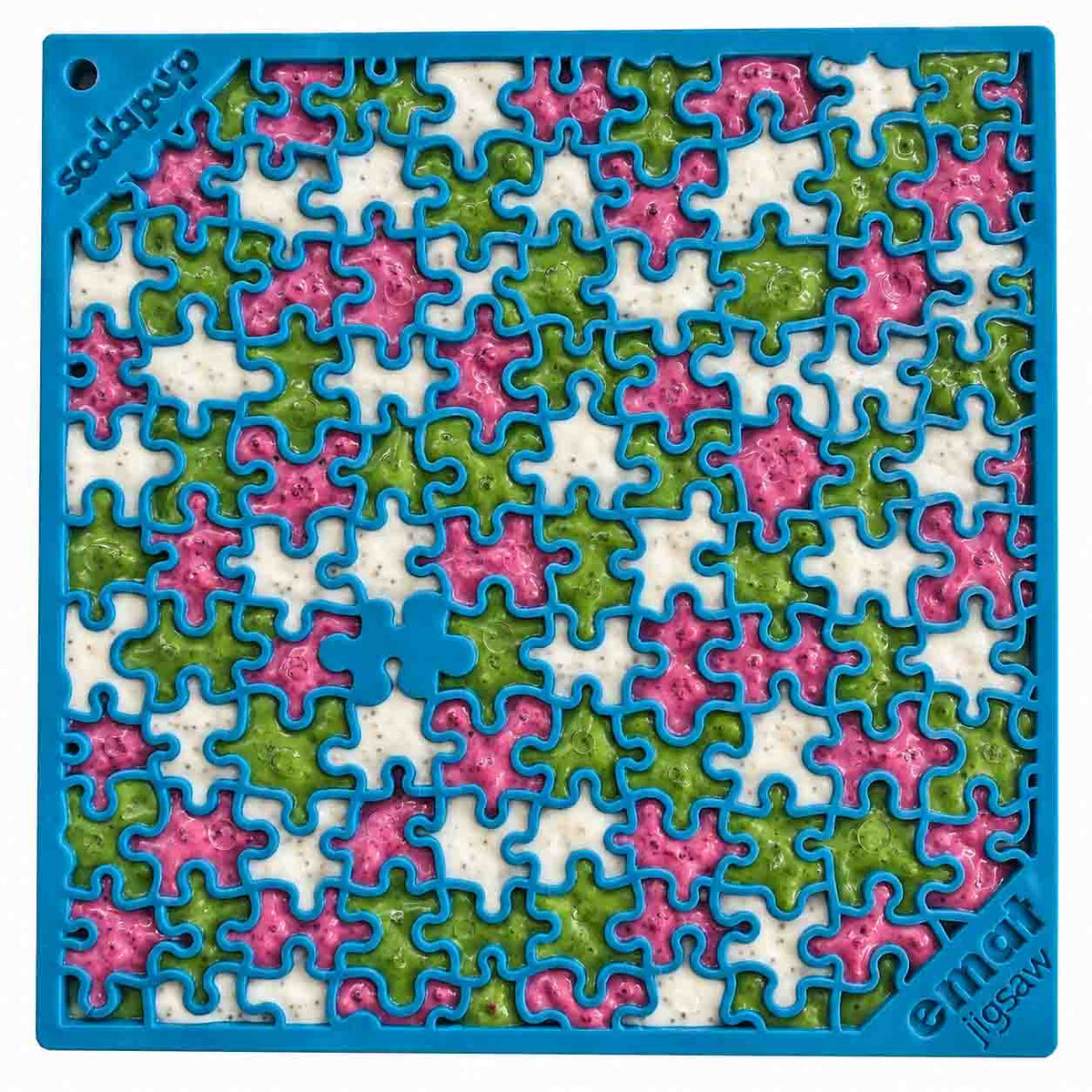 Jigsaw Puzzle Enrichment Lick Mat – Anxiety Relief, USA Made – alternate view 11