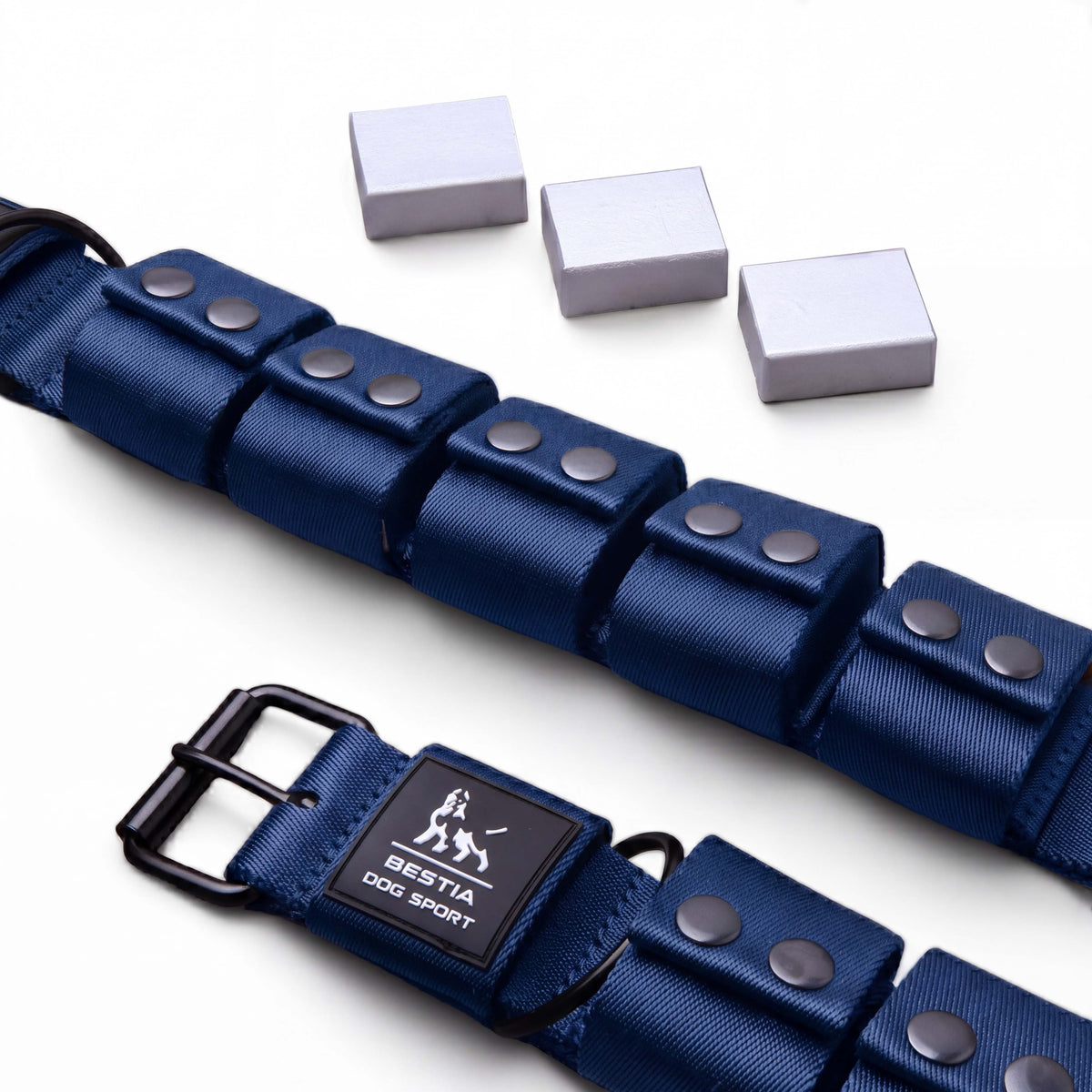 Bestia Dog Sport weighted dog training collar, material texture detail