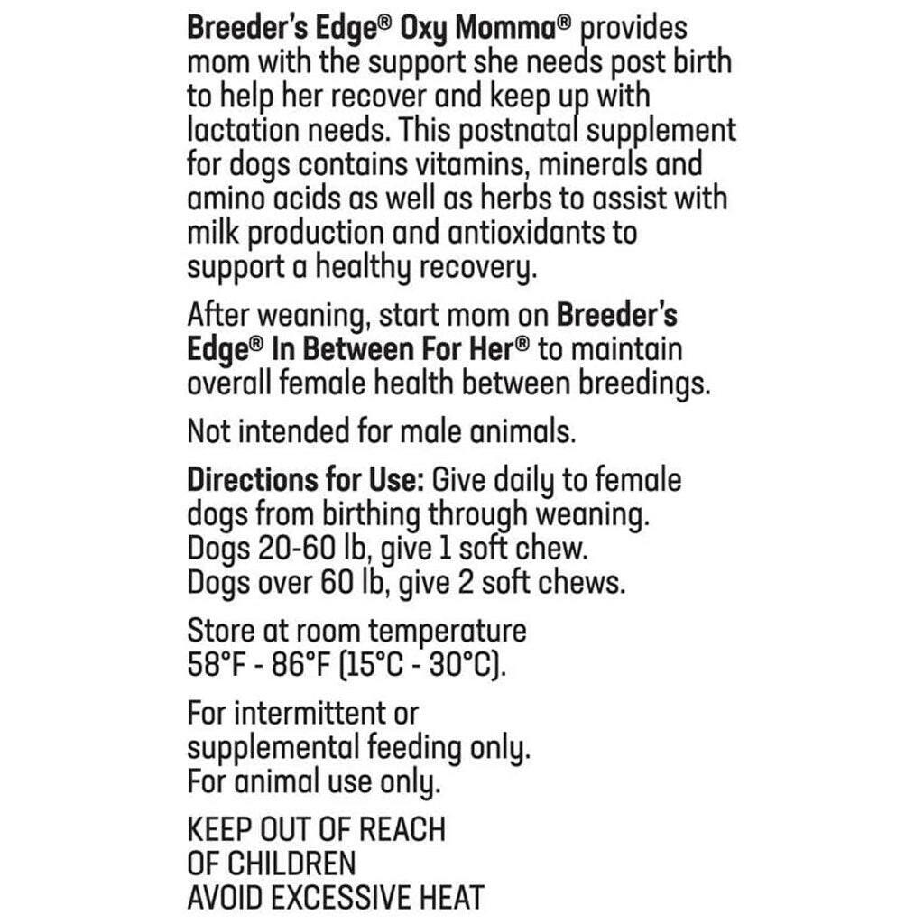 Breeders Edge Oxy Momma Chews Medium Large Dogs – photo 3 of 4