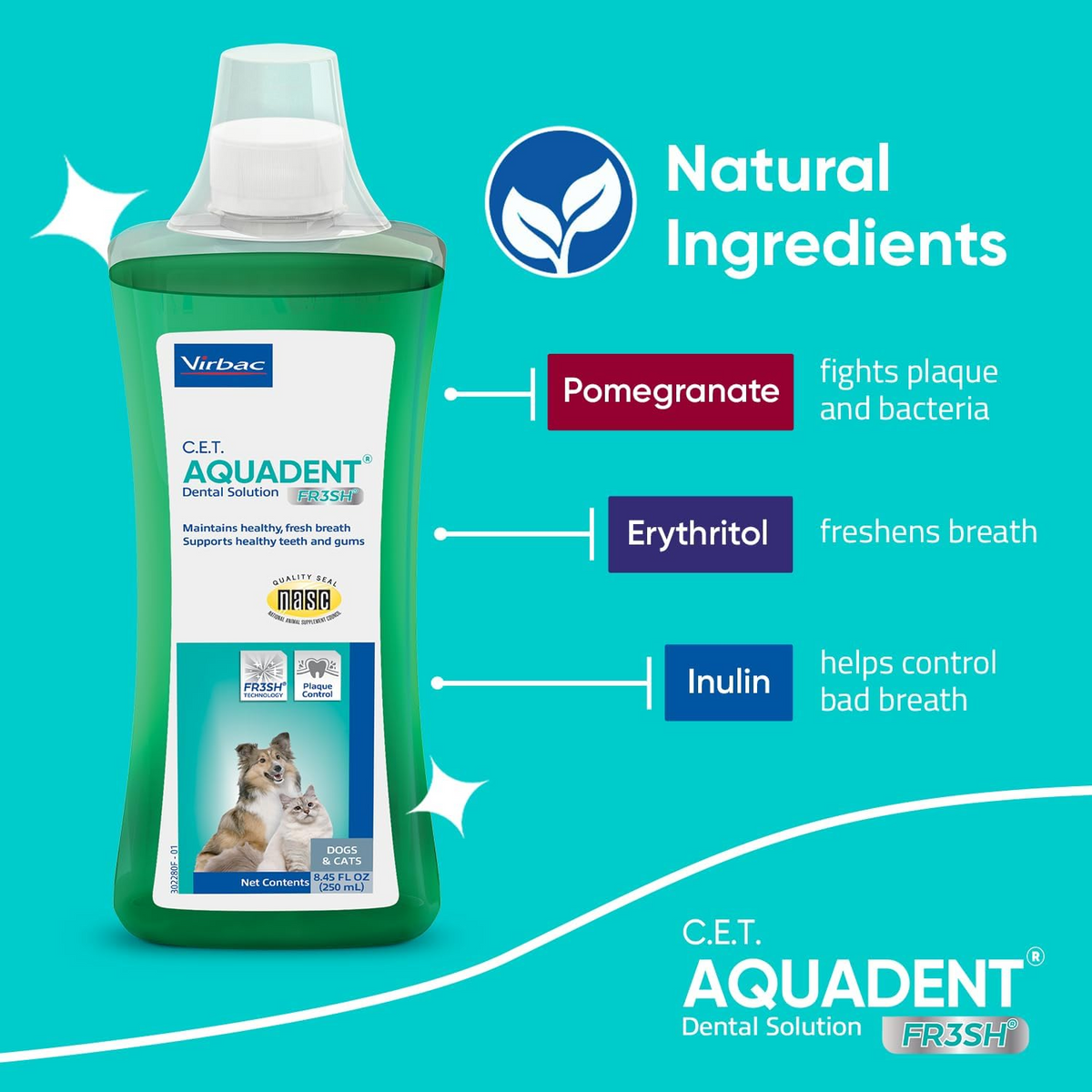 Virbac CET Aquadent Fr3sh Water Additive – photo 4 of 9