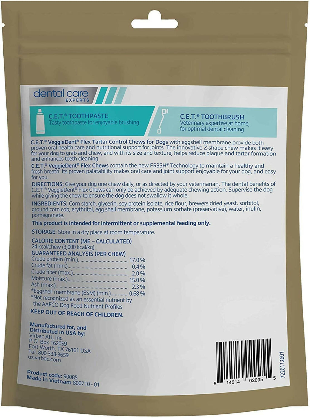 Virbac CET VeggieDent Flex Joint Extra Small Dogs – photo 9 of 9