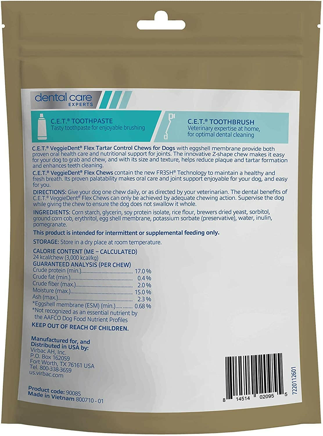Virbac CET VeggieDent Flex Joint Extra Small Dogs – photo 9 of 9