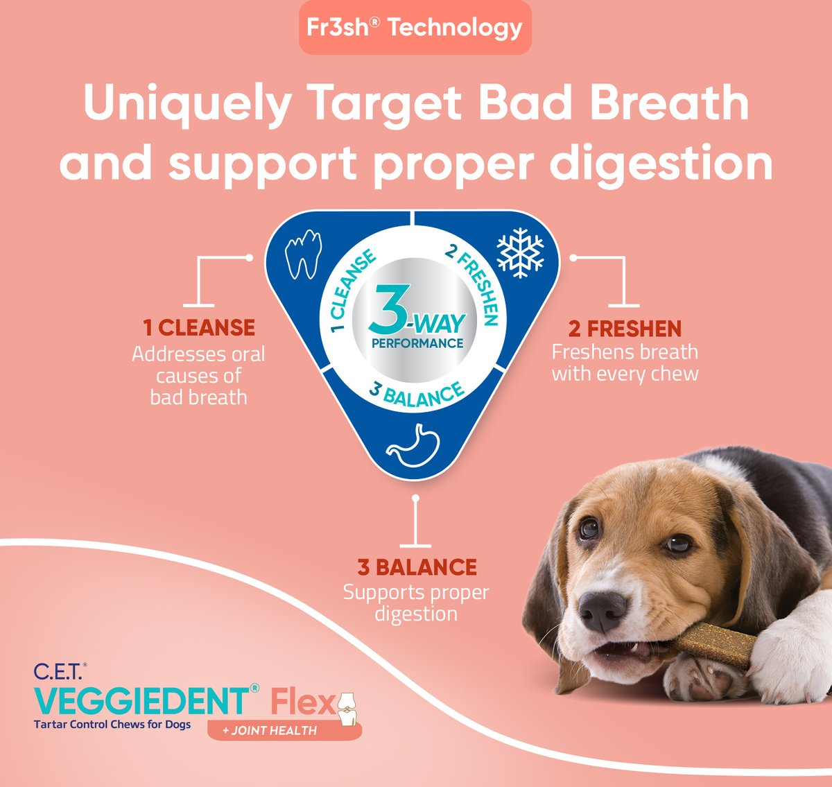 Virbac CET VeggieDent Flex Joint Small Dogs – photo 3 of 9