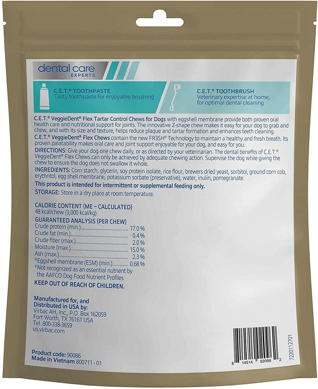 Virbac CET VeggieDent Flex Joint Small Dogs – photo 9 of 9
