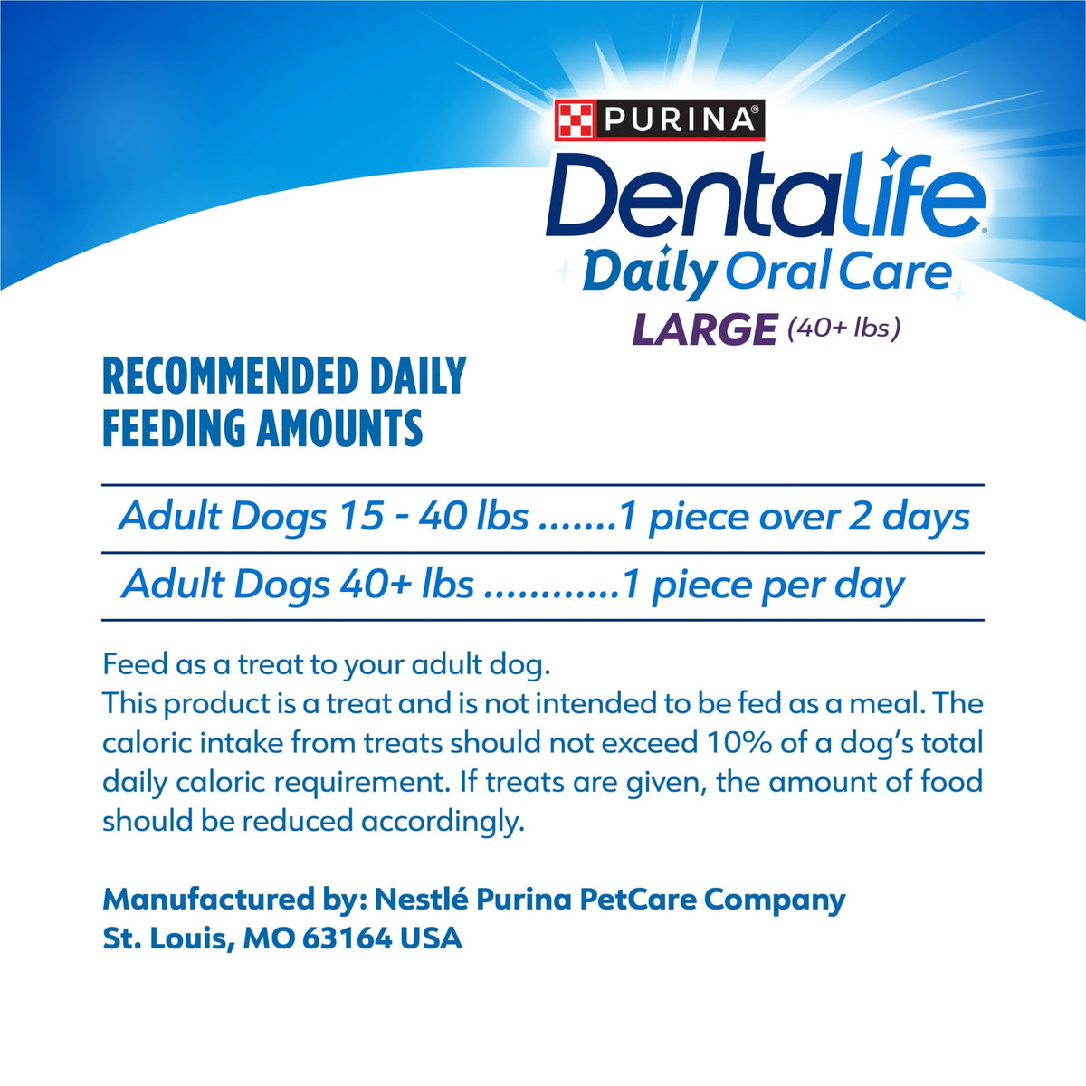 Purina Daily Oral Care Large Dog Treats Dental Chews with Chicken, view 9