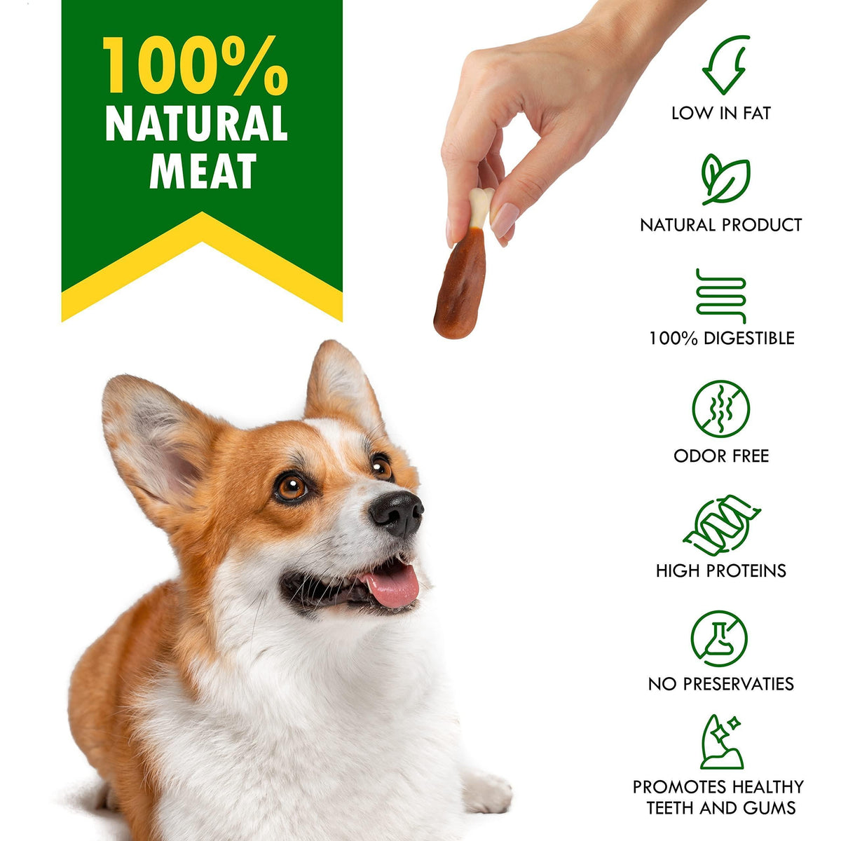 Calcium Bones for Dogs Chicken-Wrapped Rawhide-Free – photo 2 of 7