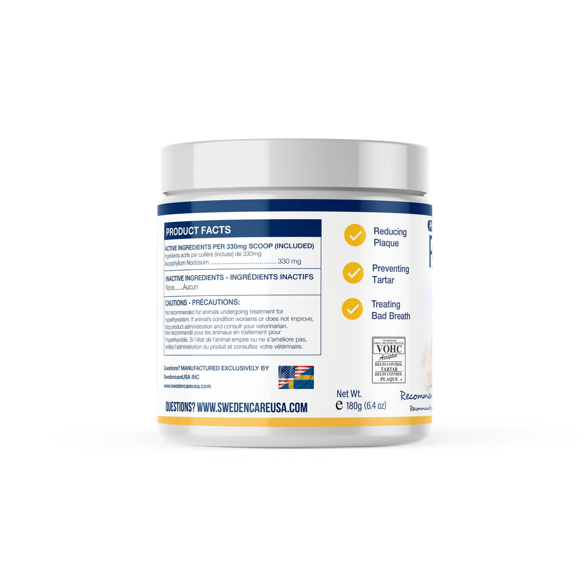 PlaqueOff Powder for Dogs – 180g Mini Tub – alternate view 2