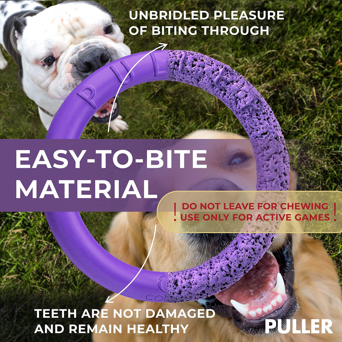 PULLER Dog Ring Fetch Toy Maxi Large Dogs Purple – photo 5 of 6
