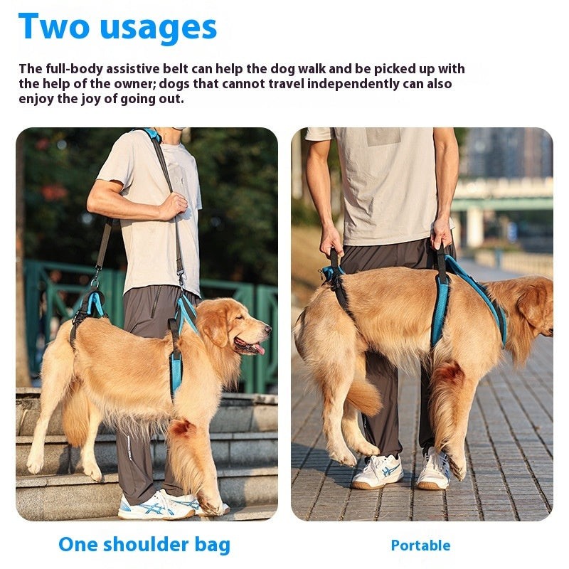 Dog Auxiliary Strap Polyester Hand-Holding Rope Blue – photo 2 of 6