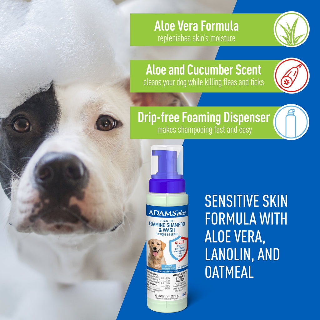Keep Your Dog Happy and Flea-Free with Adams Plus Flea  Tick Foaming S, side view
