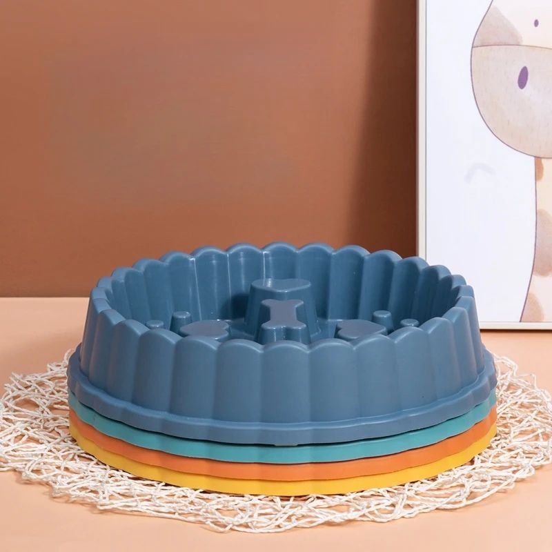 Slow Feeder Bowl for Dogs & Cats – Anti-Choking PP Dish, 27cm – alternate view 2