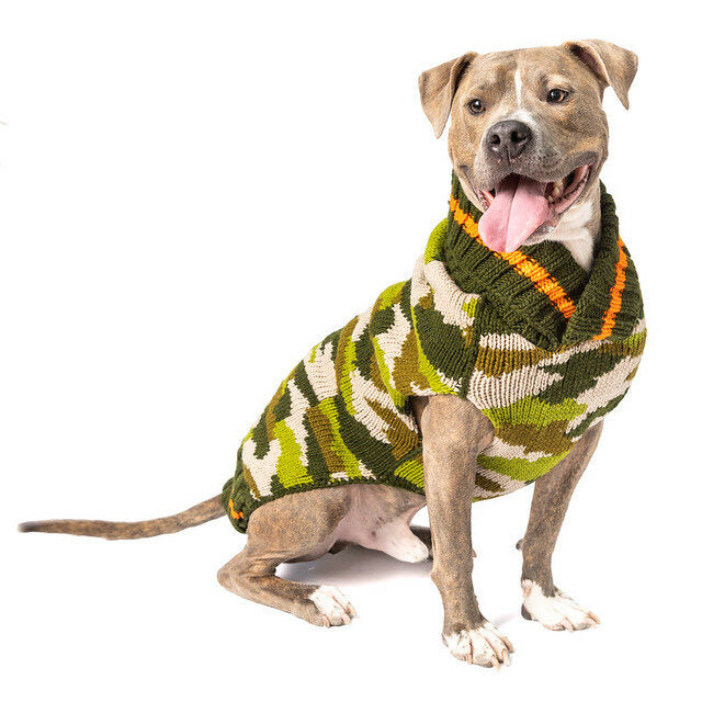Camo Dog Sweater 100 Percent Sheep Wool – photo 1 of 7