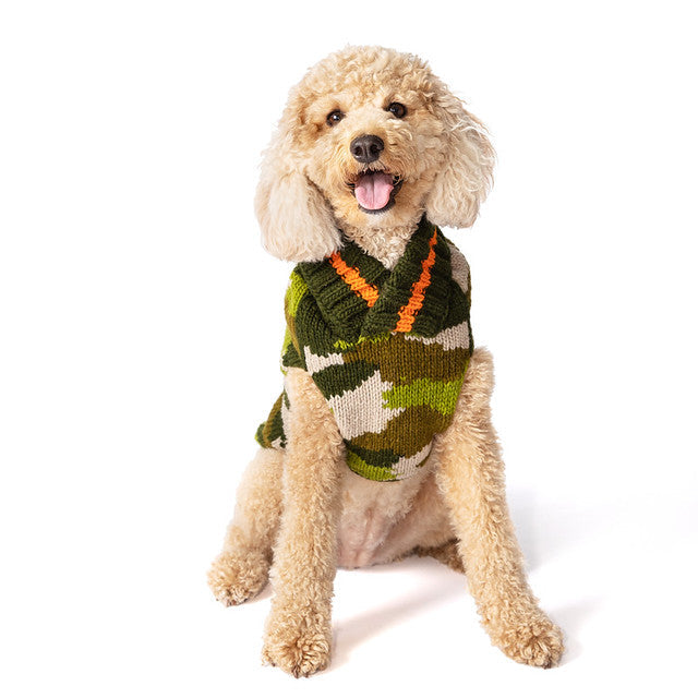 Camo Dog Sweater 100 Percent Sheep Wool – photo 6 of 7