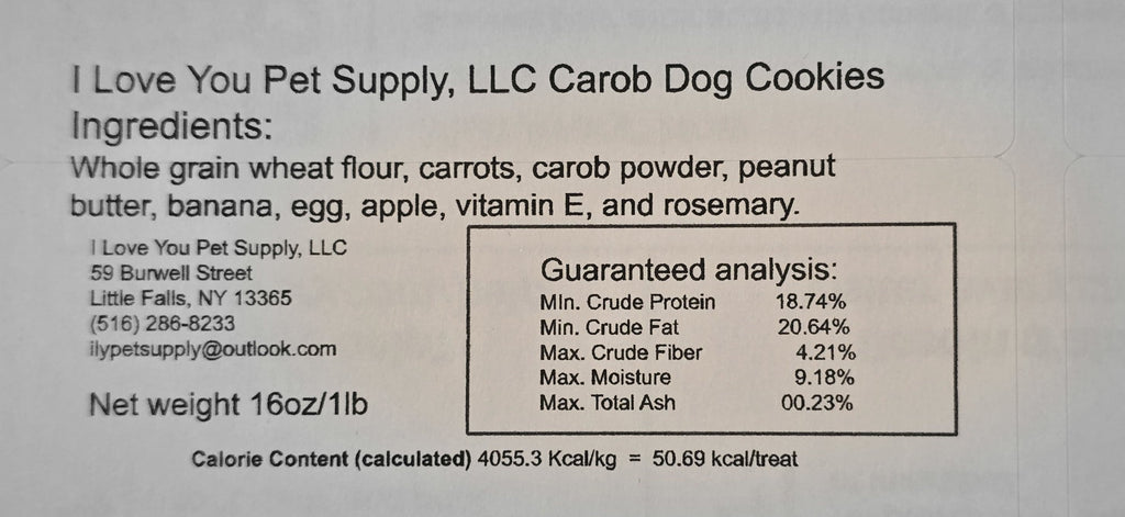 Carob Dog Cookies – detail