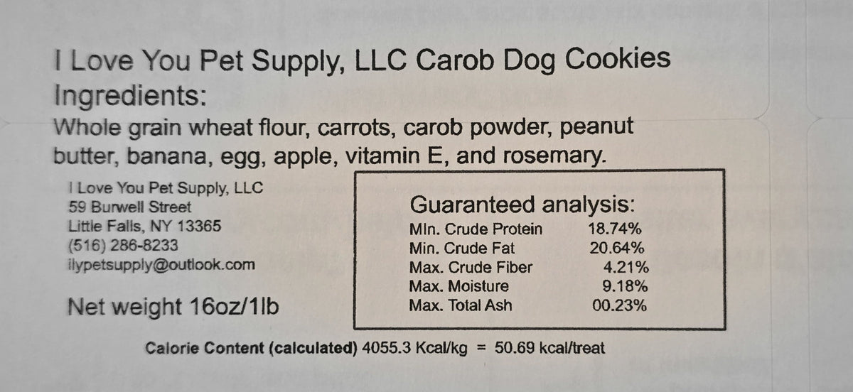 Carob Dog Cookies – detail