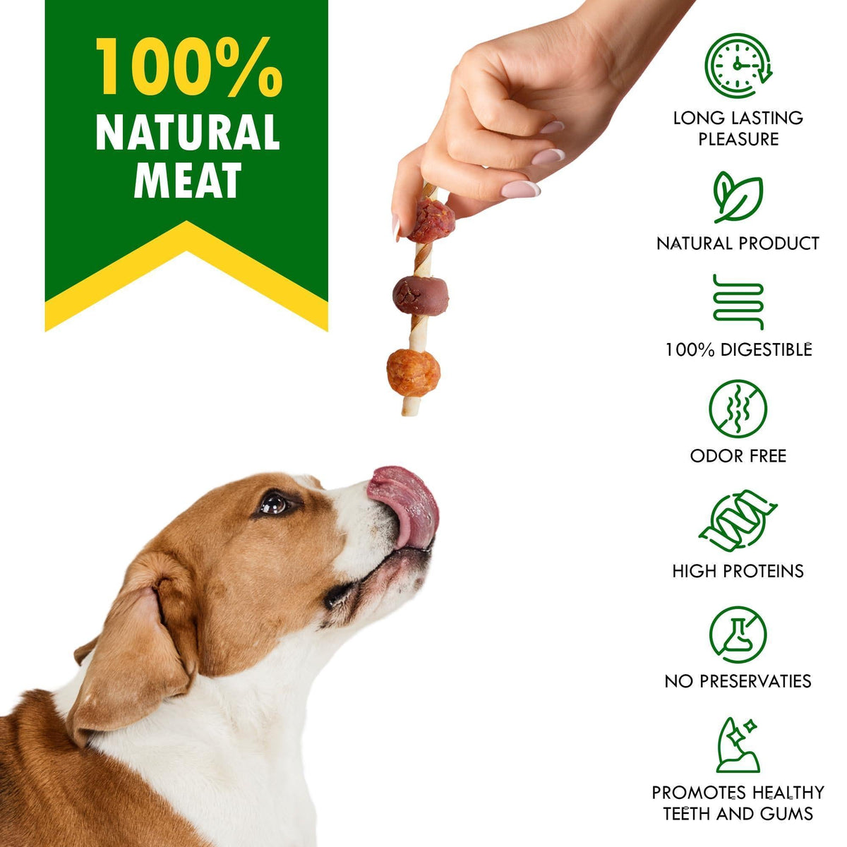 Rawhide Kabob Treats for Dogs Duck and Chicken 10.6 oz – photo 2 of 7
