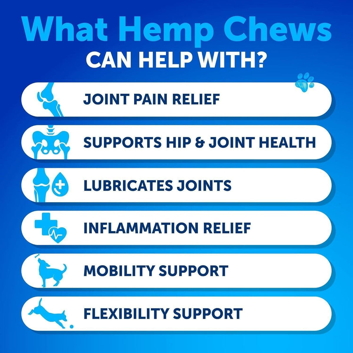 Hip and joint supplement chews for dogs with glucosamine – duck flavor soft chews – photo 2 of 7