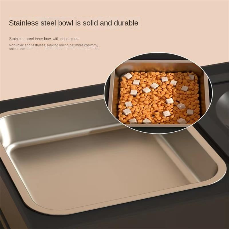 Adjustable Elevated Dog Feeder – Double Stainless Steel Bowls with Stand – alternate view 6