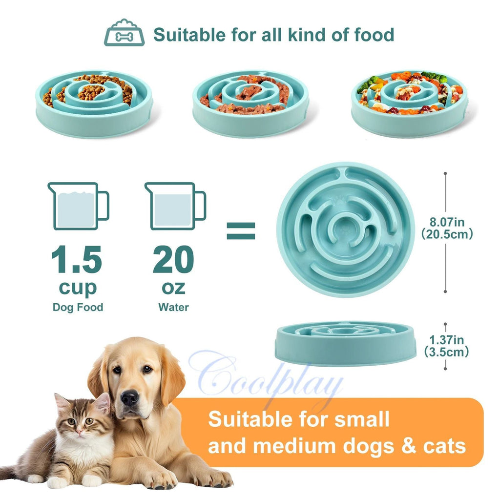 Maze Slow Feeder Bowl for Dogs & Cats – Non-Slip, 20.5cm – alternate view 2